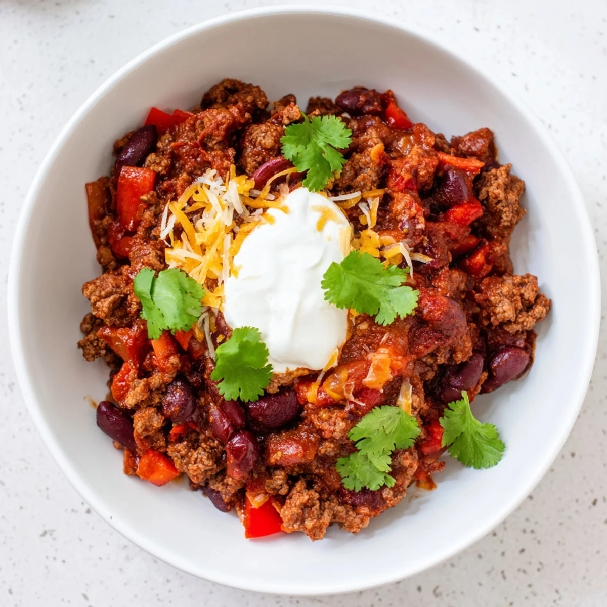 Slow Cooker Beef & Shallot Chili