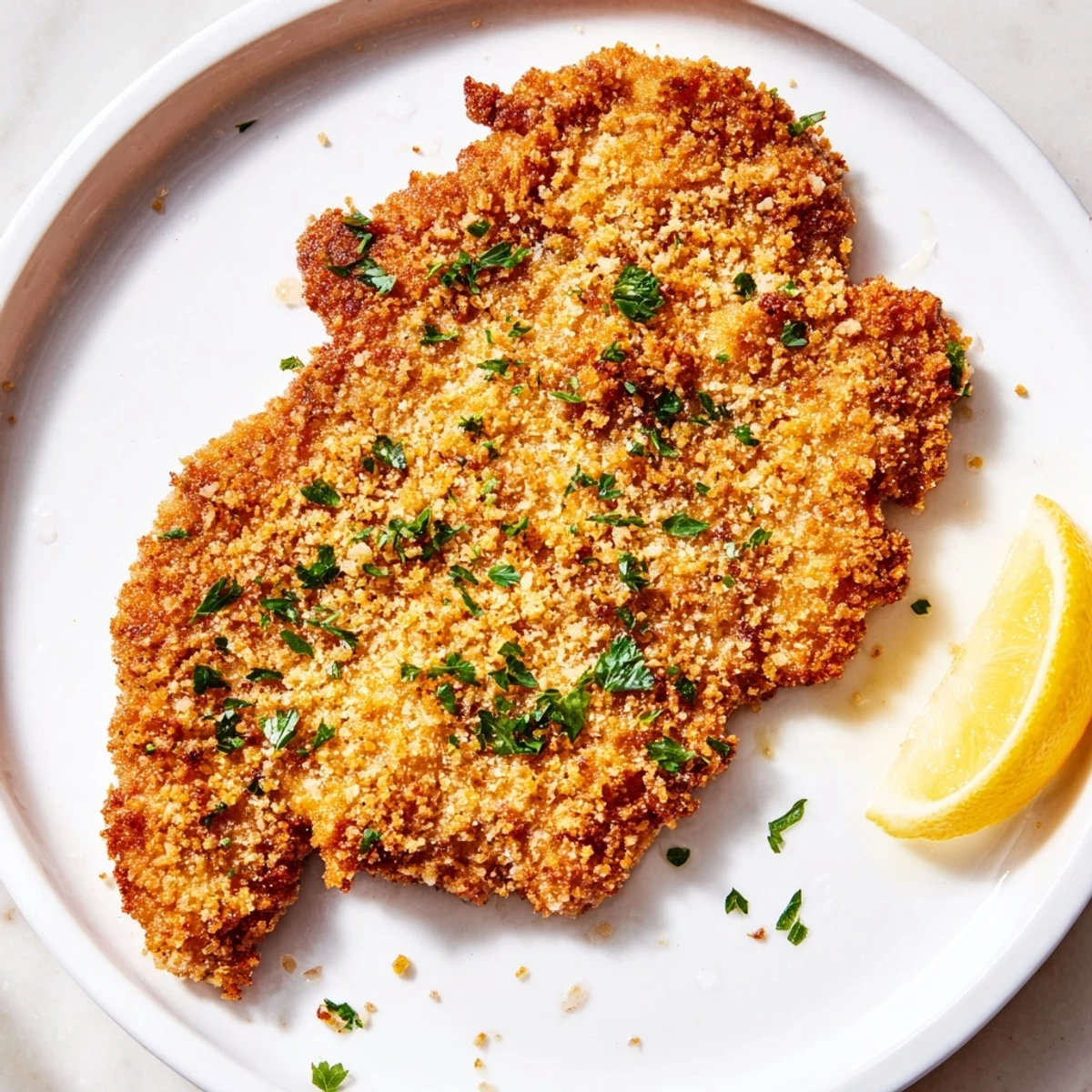 Crispy and flavorful Air Fryer Wiener Schnitzel, a quick and easy main dish, served hot.