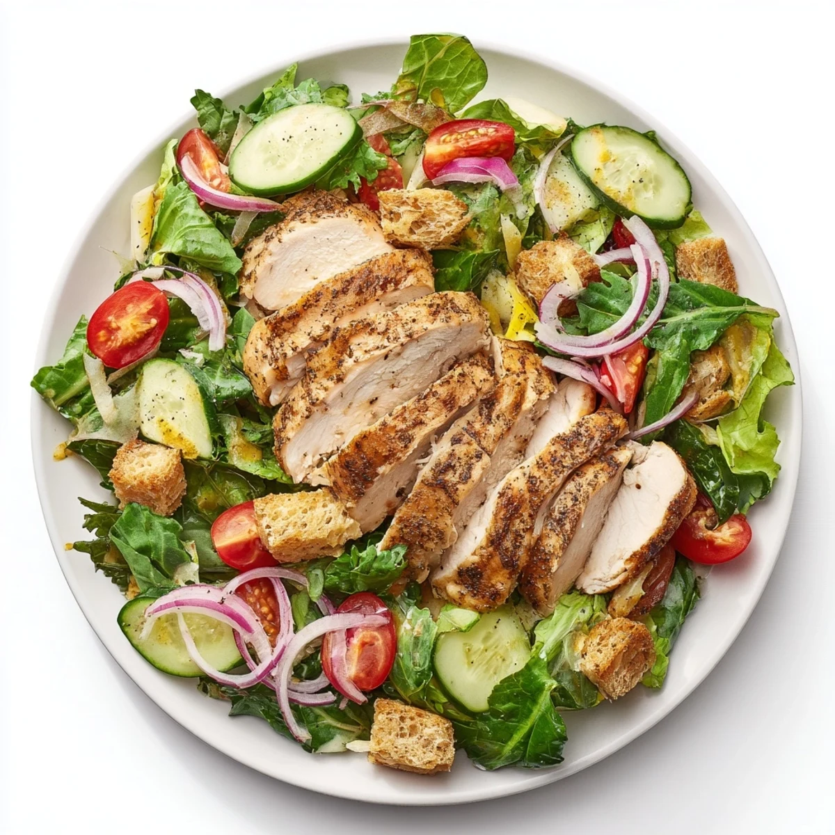 Quick Lemon Parmesan Chicken Salad