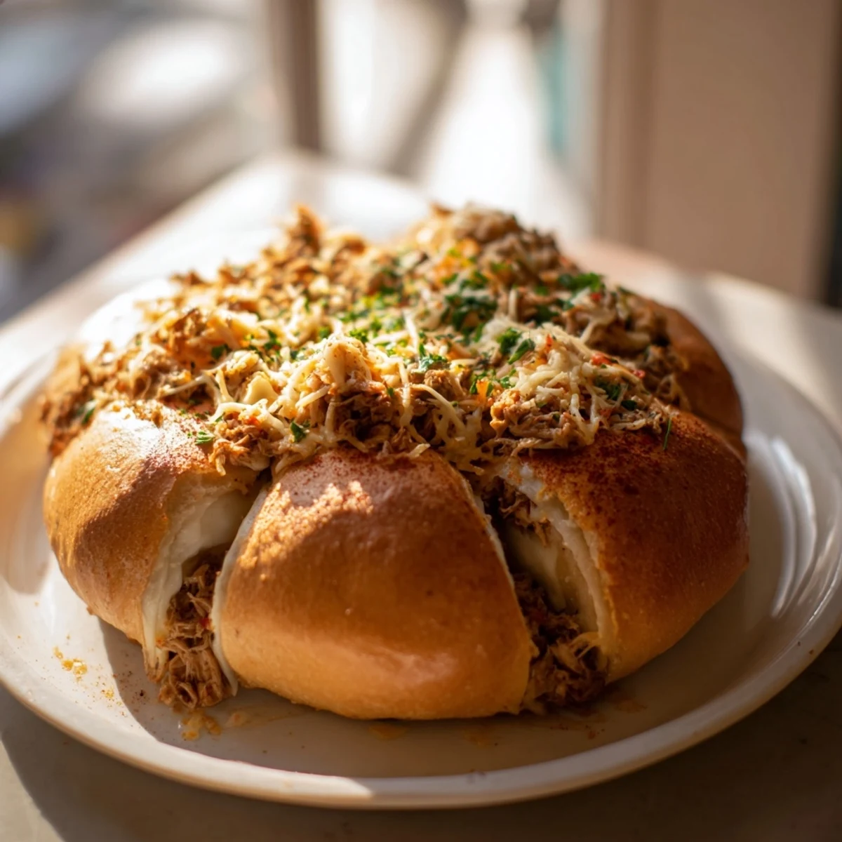 Cheesy Leftover Chicken Bake