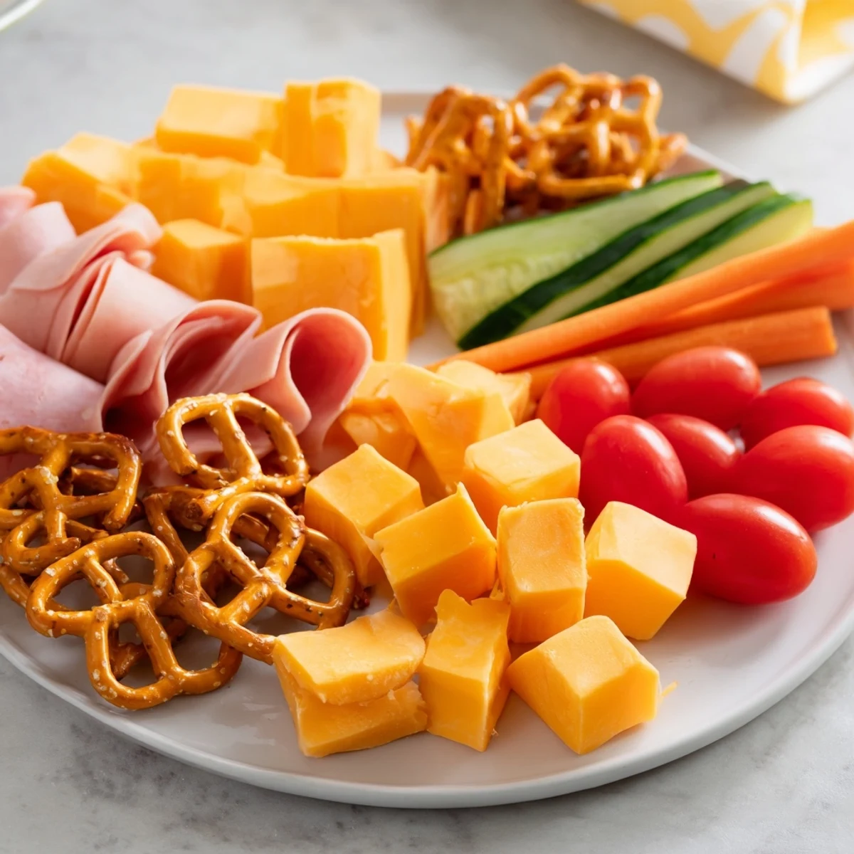 Delectable Renard Rusé Snack Assortment featuring vibrant fruits, dips and a delightful array of healthy options.