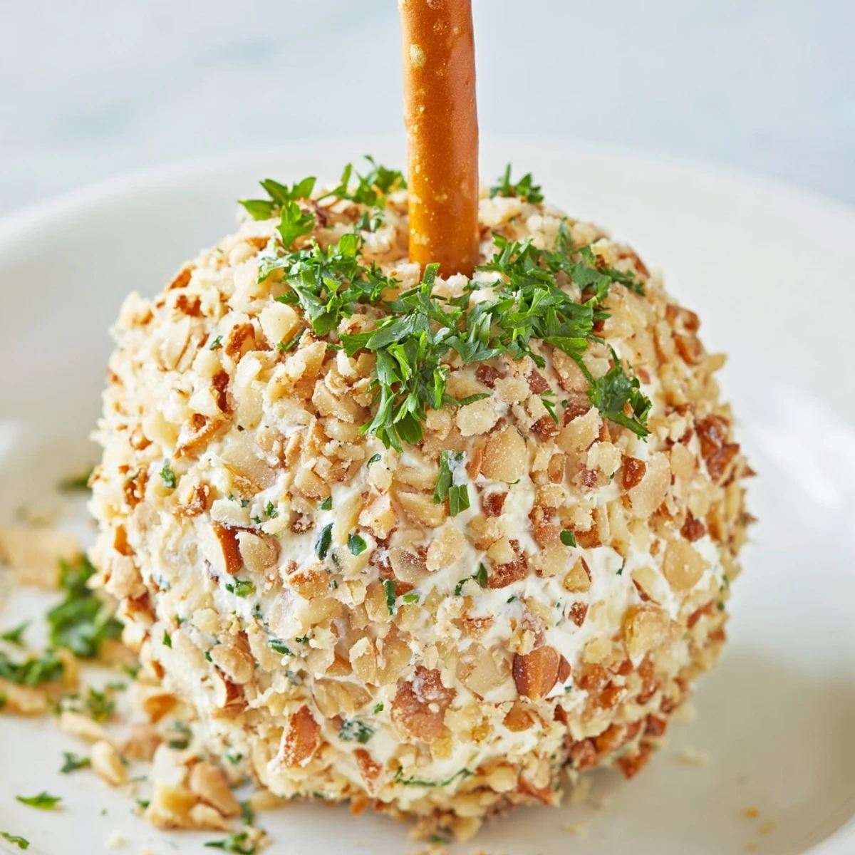 Enjoy the elegant taste of delicious Champagne Cork Cheese Balls, a delightful party appetizer.