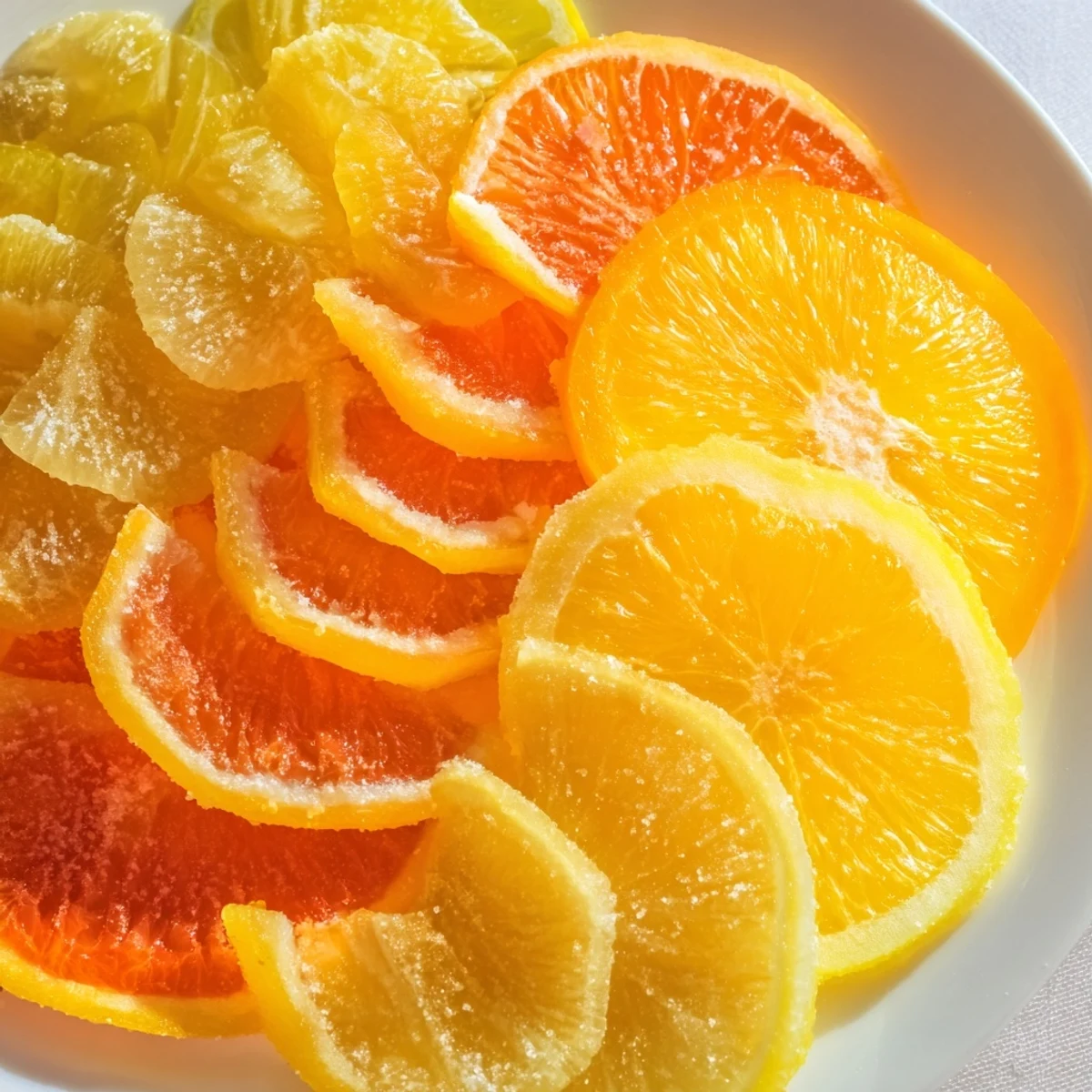 Thinly sliced oranges, lemons, and limes present a beautiful array of citrus mocktail garnishes.