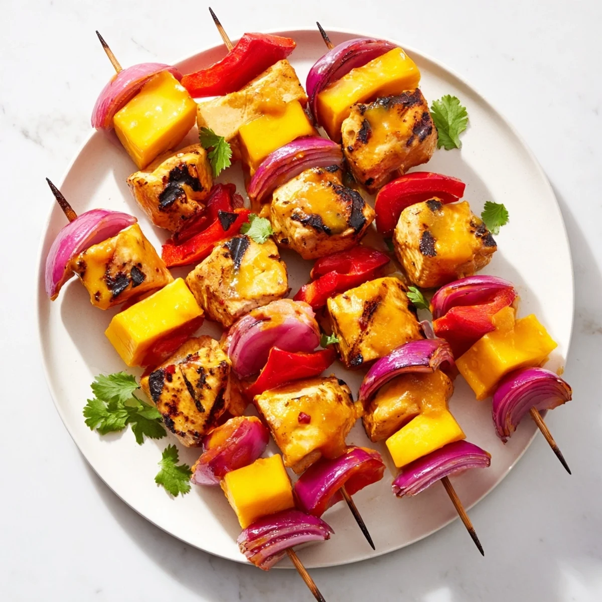 Mango Lime Chicken Skewers