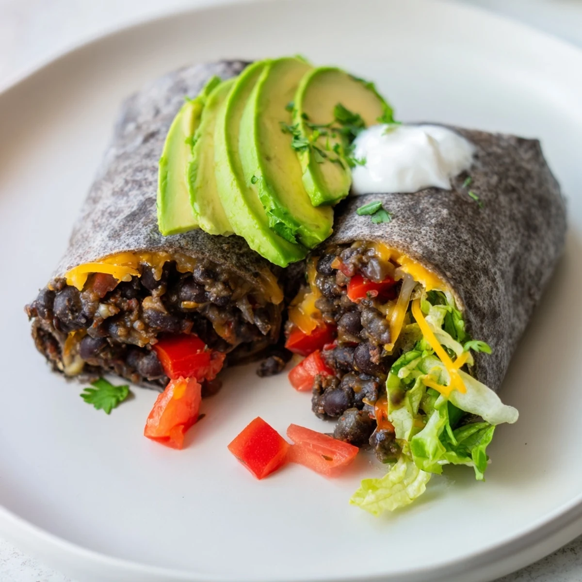 Smoky Black Bean Burrito Wrap