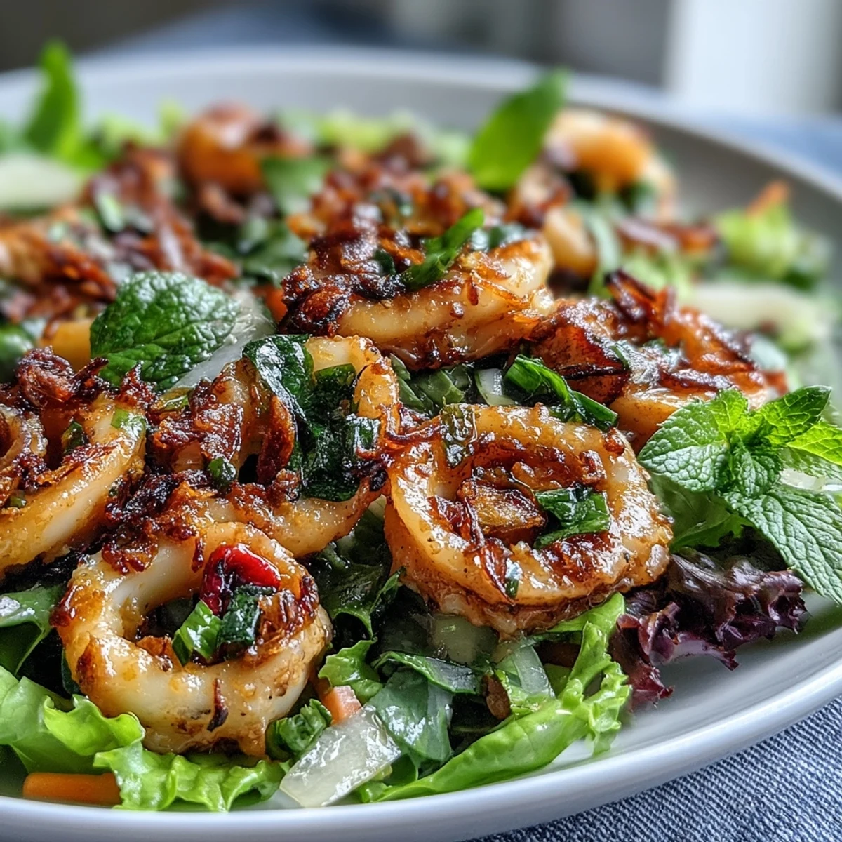 Chilli Lime Squid Salad