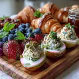 Easter Brunch Board Deviled Eggs