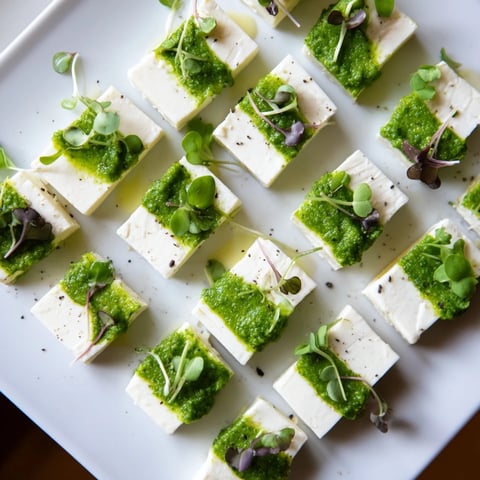 Checkerboard Garden appetizer displays vibrant herb squares and creamy cheeses, perfect for a party.