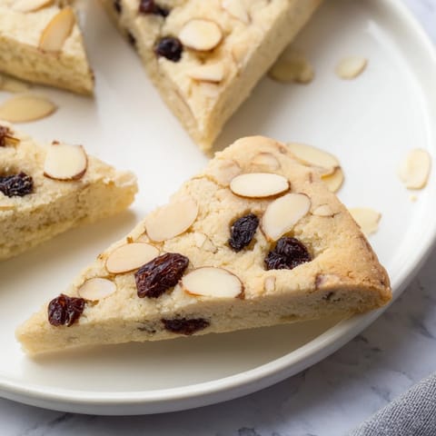 Cherry Almond Shortbread Wedges