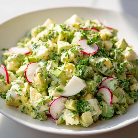 This bright, herby Green Goddess Chopped Egg Salad is overflowing with delicious, healthy ingredients and flavors.