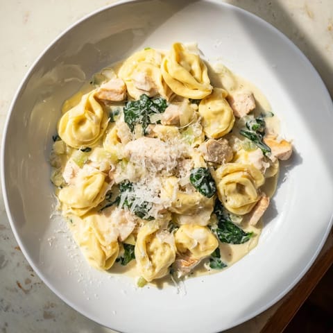 Creamy Chicken Spinach Tortellini