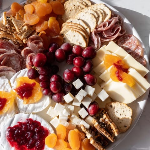 Festive Cranberry Wreath Platter