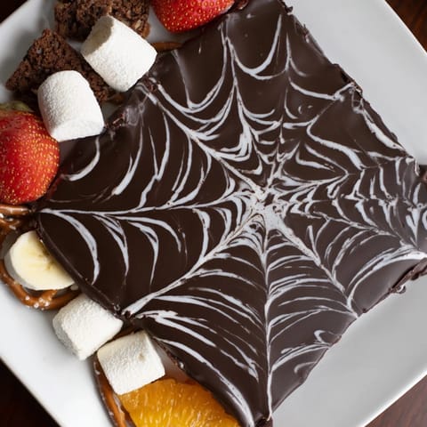 Spiderweb Chocolate Ganache Board