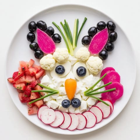 Bunny Head Easter Platter
