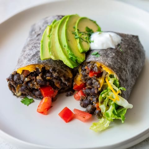Smoky Black Bean Burrito Wrap