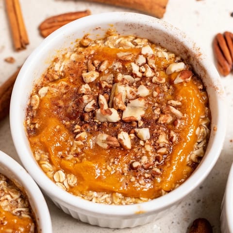 Pumpkin Spice Baked Oats