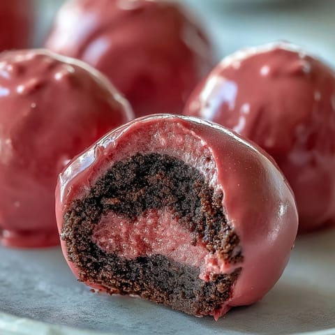 Oreo Truffle Balls Pink Coating