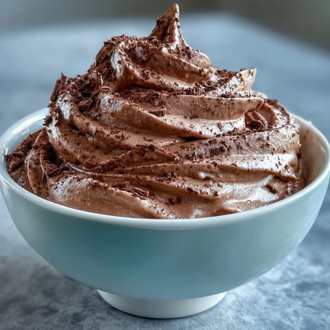 Protein Fluff served in a glass with a spoon, ready for a healthy post-workout snack.