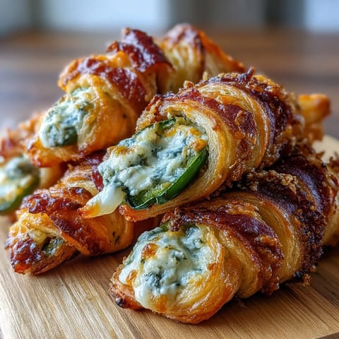 Eighteen spicy Jalapeño Popper Twists are arranged on a platter, ready to be served at a game day party.