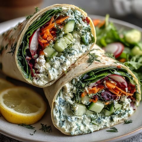 Spring Vegetable Hummus Wraps
