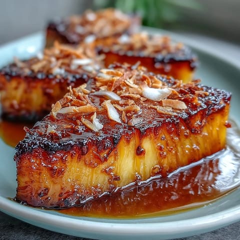 Honey Lime Roasted Pineapple