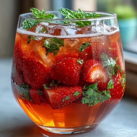 Strawberry Basil Lemonade Drink