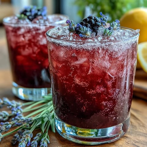 Blackberry Lavender Lemonade Fizz