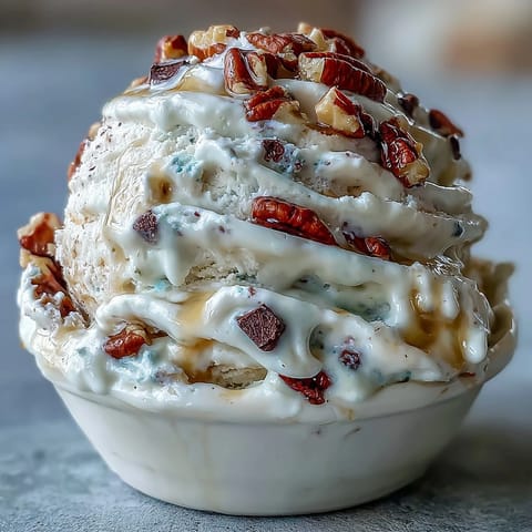 Creamy TikTok Cottage Cheese Ice Cream, a healthy viral dessert with sweet vanilla notes.