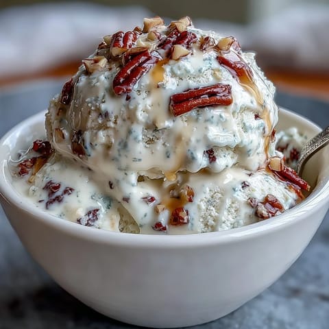 Healthy TikTok Cottage Cheese Ice Cream, a smooth, guilt-free treat ready for scooping.