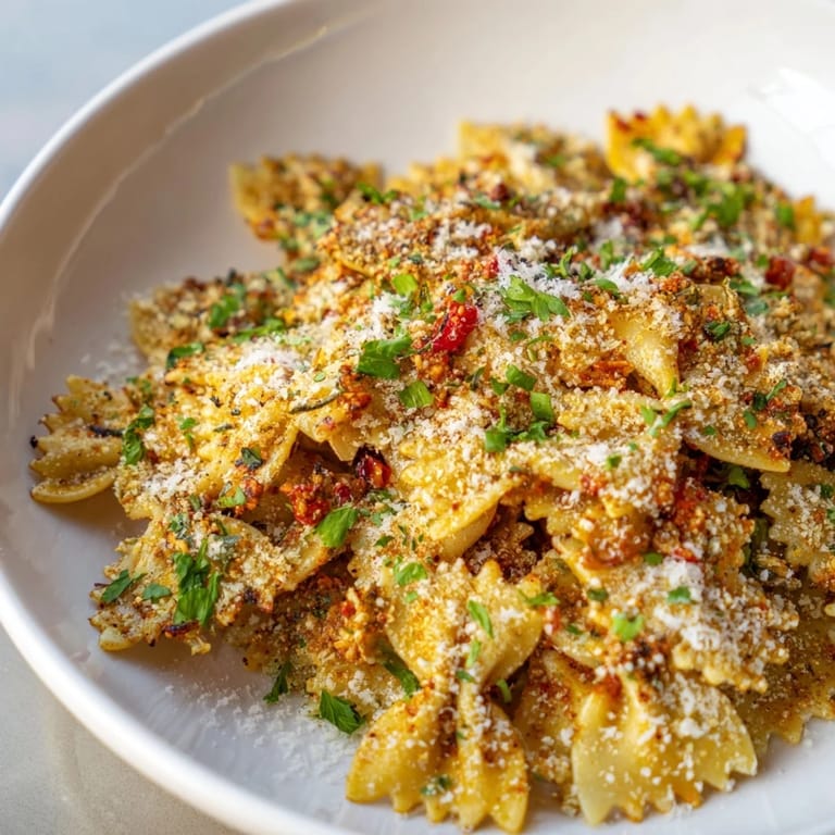 Close-up of baked Lightened Christmas Pasta Chips with holiday garnish, perfect for festive snacking.