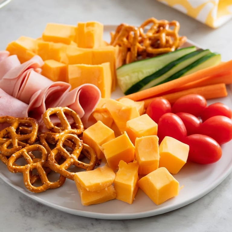 Delectable Renard Rusé Snack Assortment featuring vibrant fruits, dips and a delightful array of healthy options.