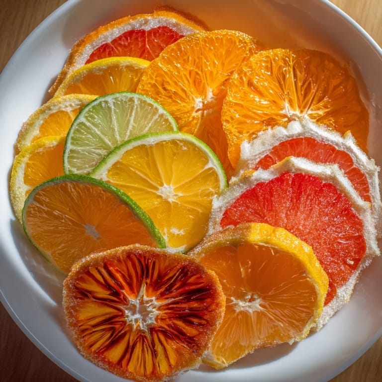Sugared citrus slices dazzle as a garnish, ready to boost your mocktail's refreshing zest and color.