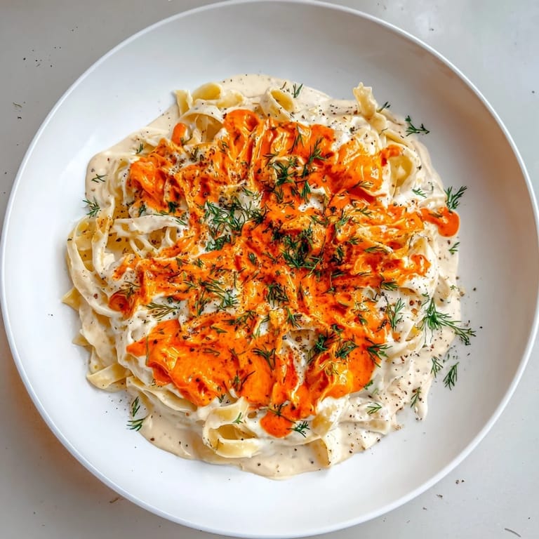 Creamy yogurt blankets delicious Turkish pasta, topped with a fragrant paprika butter and fresh dill garnish.