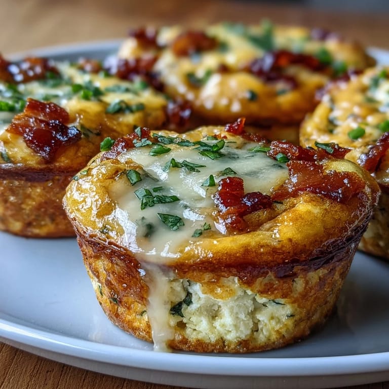 Freshly baked gluten-free Breakfast Egg Muffins cooling on a wire rack, perfect for a handheld on-the-go breakfast.