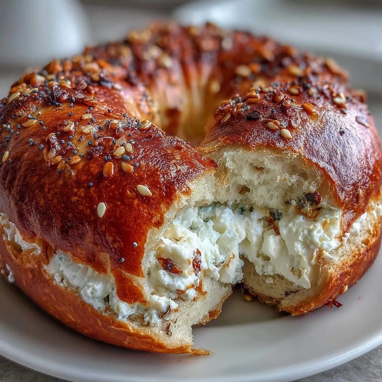 Fluffy Greek yogurt bagels baked until golden, perfect for slicing and topping with cream cheese or avocado for a healthy morning.  