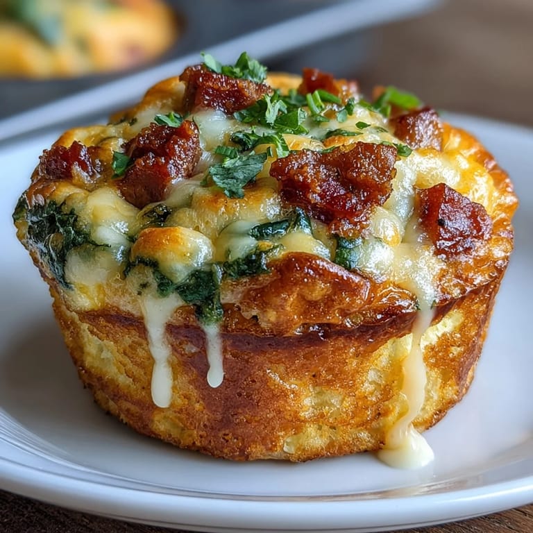 Golden baked egg muffins packed with diced ham, vibrant veggies, and cheddar, ideal for meal prep or snacks.
