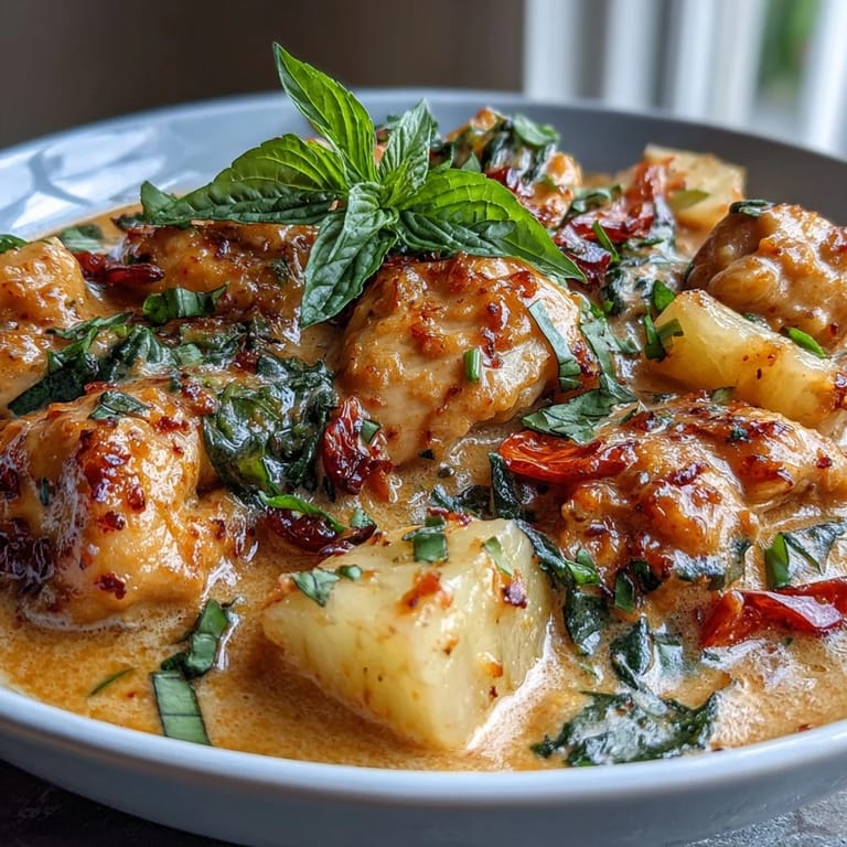 Vibrant chicken curry with chunks of pineapple, bell peppers, and jasmine rice, garnished with fresh cilantro and lime wedges.  