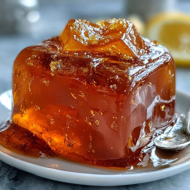 Floral dandelion jelly with zesty lemon and sweet honey, a unique spread for bread or desserts.