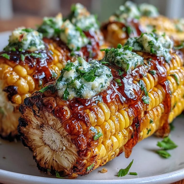 Memorial Day Grilled Corn with Herbed Butter 4 Ways - smoky grilled corn on the cob topped with four flavorful herbed butters, perfect for summer cookouts and holiday gatherings.