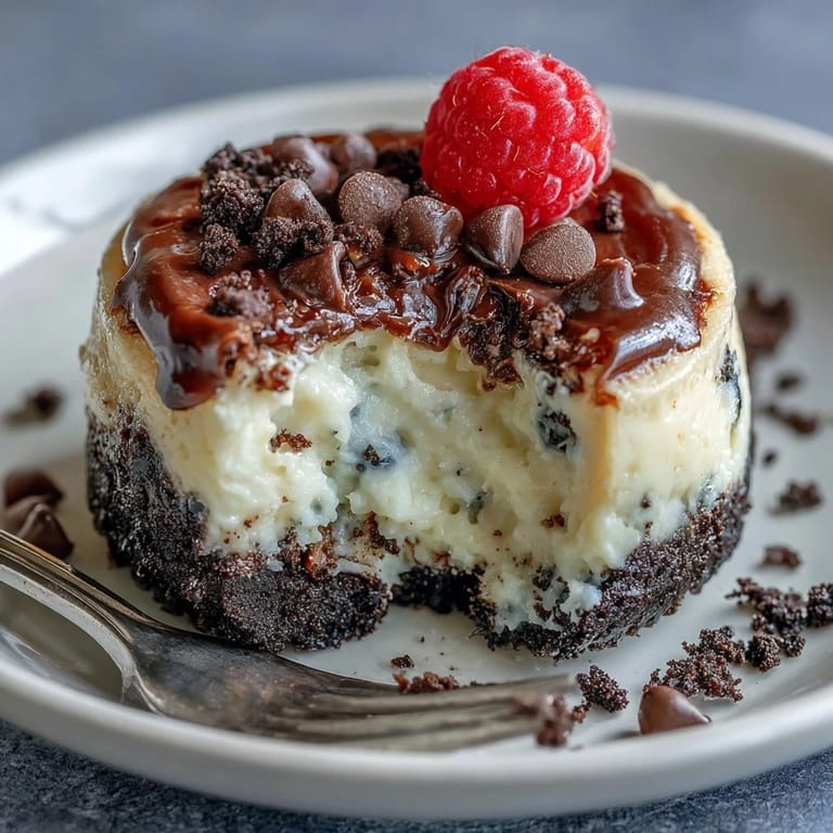 Delicious mini cheesecake bites with Oreo crust, perfect for a sweet party bite.