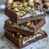 Luxurious Dubai chocolate bark with crisp kataifi pastry and luscious pistachio cream, perfect for dessert lovers.  